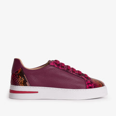 The Burano Purple Fuchsia Leather Sneaker