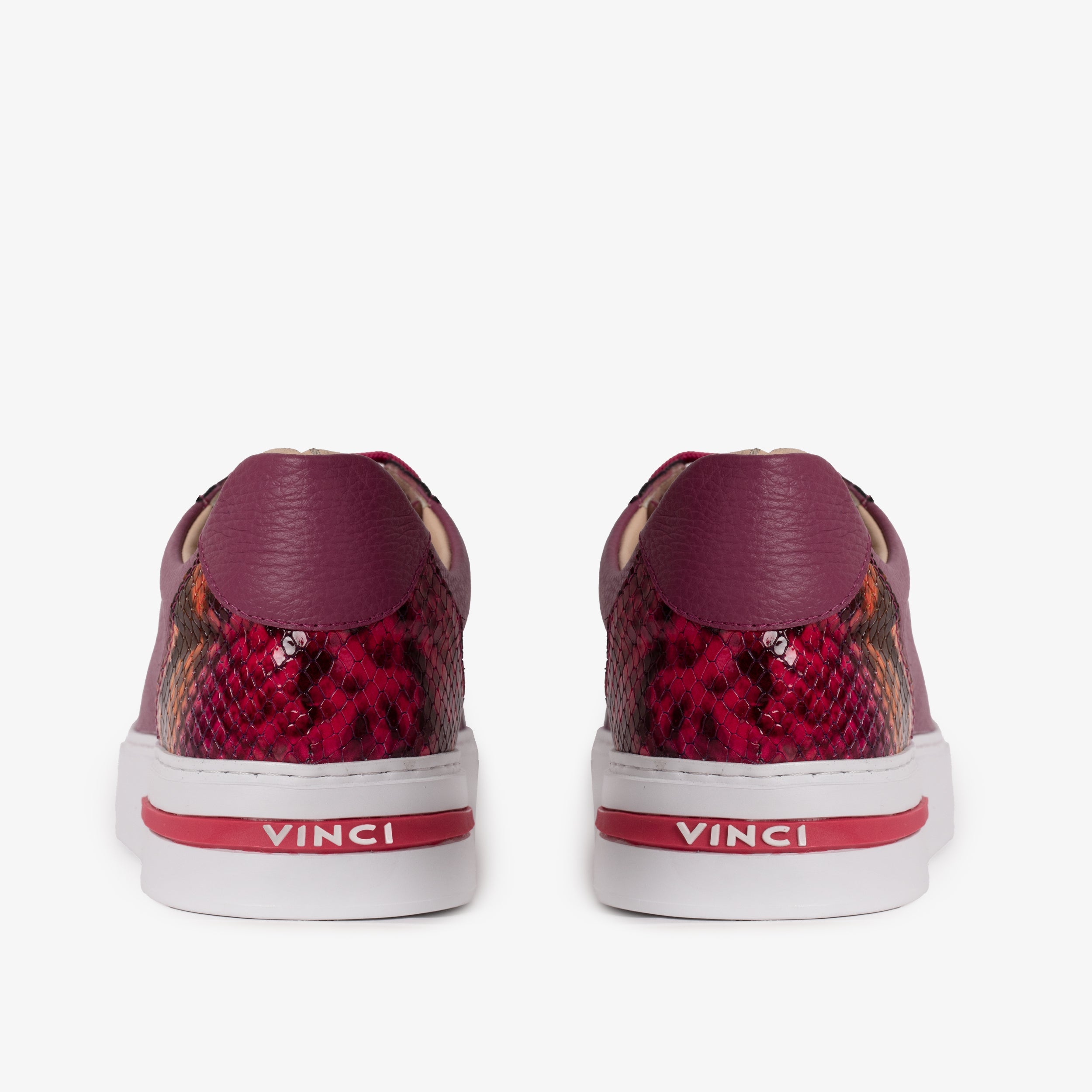 The Burano Purple Fuchsia Leather Sneaker