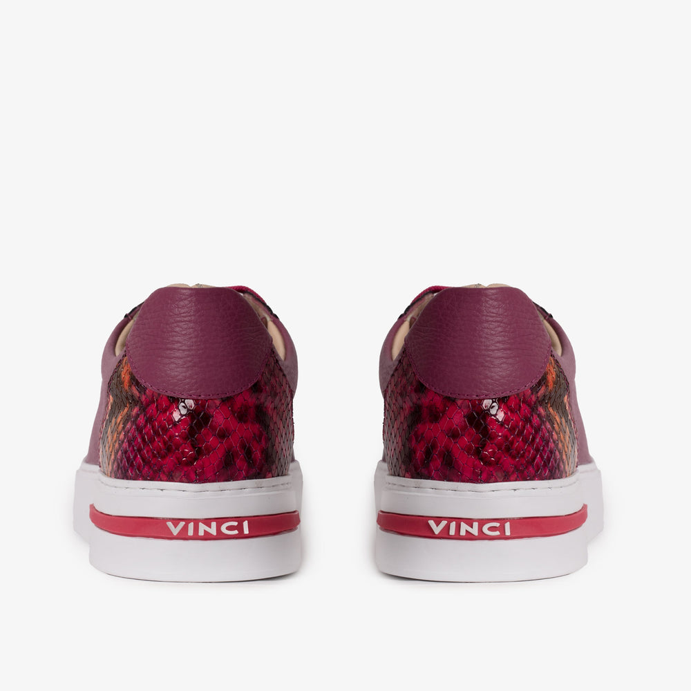 The Burano Purple Fuchsia Leather Sneaker
