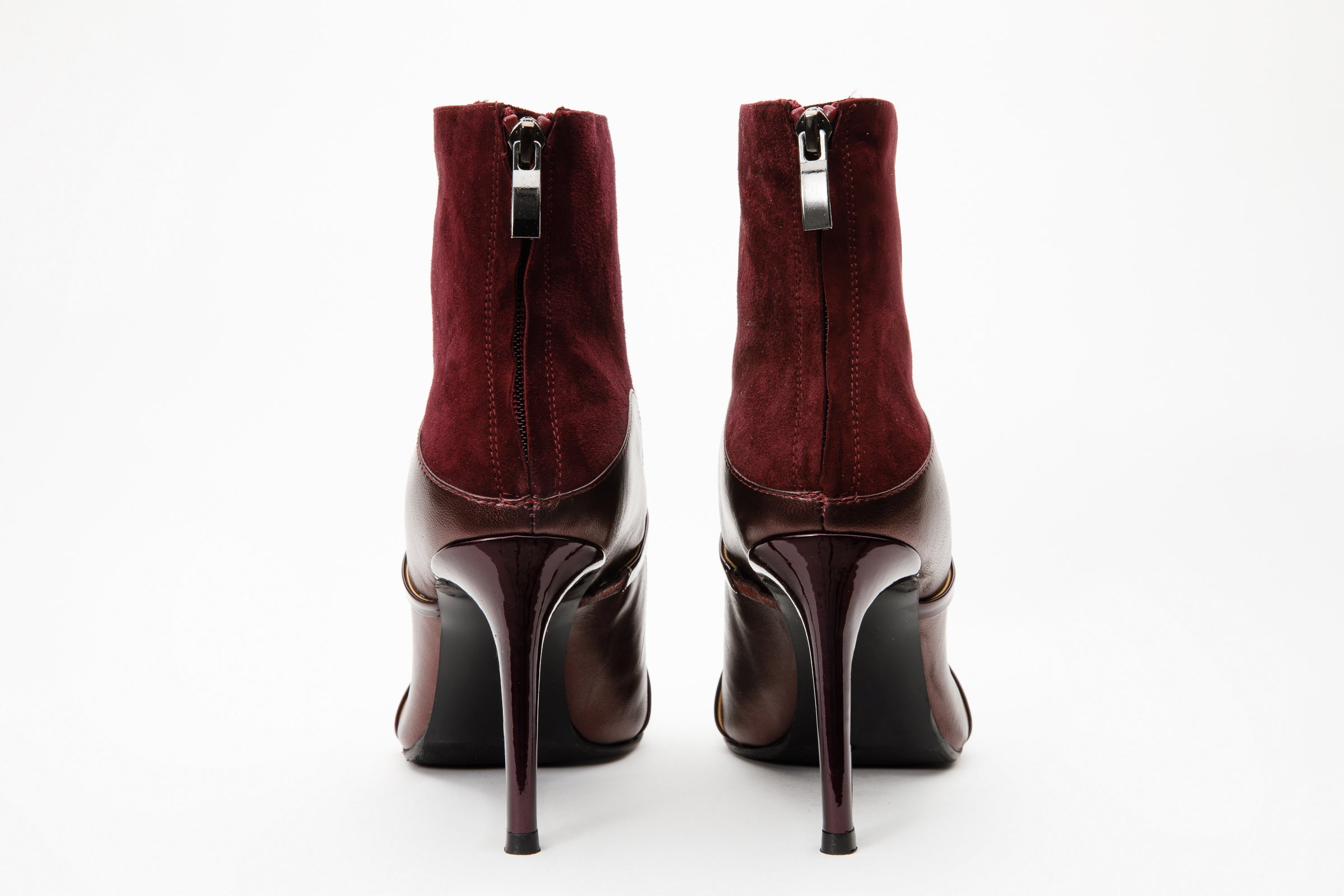 The Manila Burgundy Leather Ankle Boot