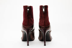 The Manila Burgundy Leather Ankle Boot