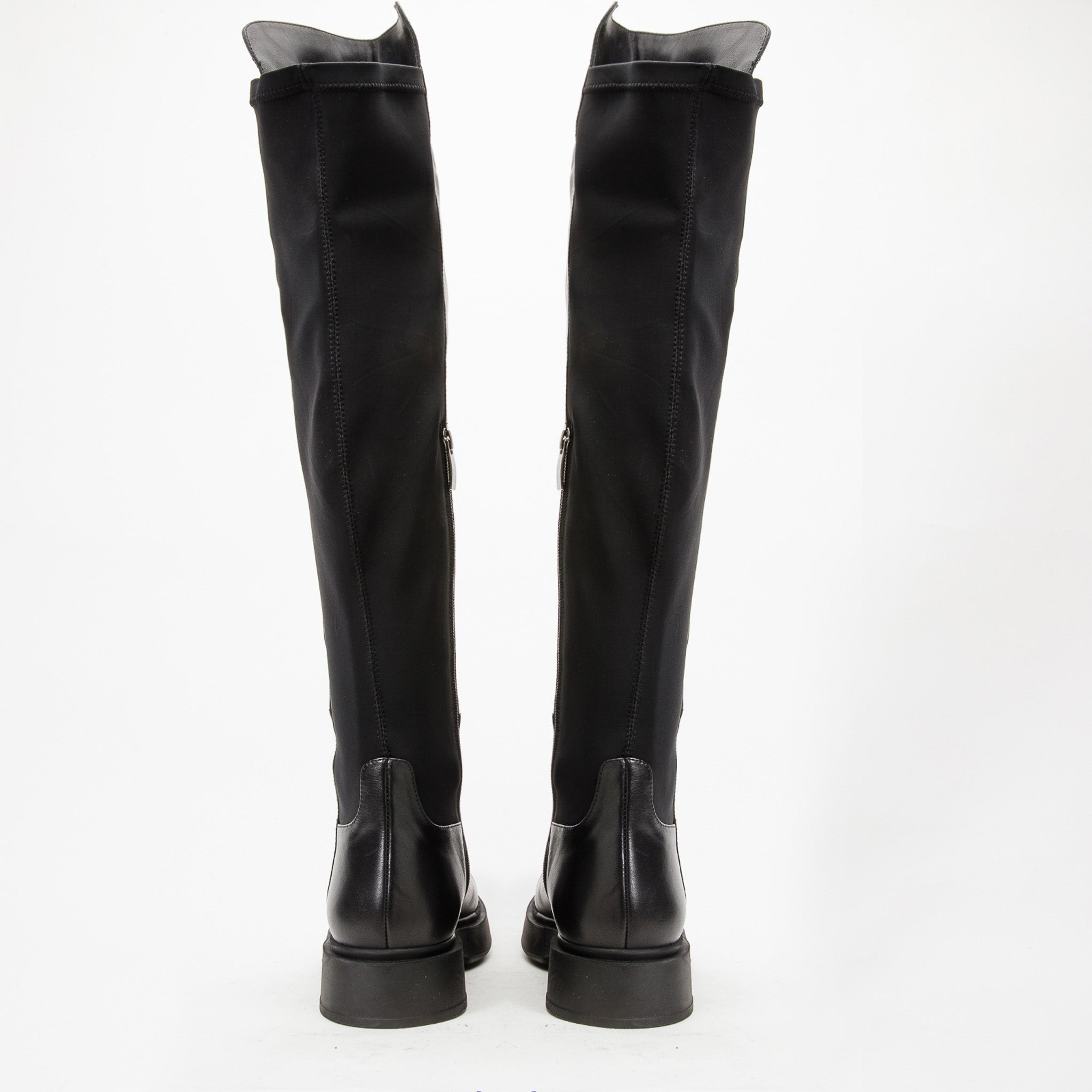 The Harmony Belle Black Leather Knee High Boot