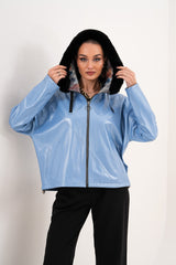 The Velora Sky Blue Reversible Lambskin Leather Jacket