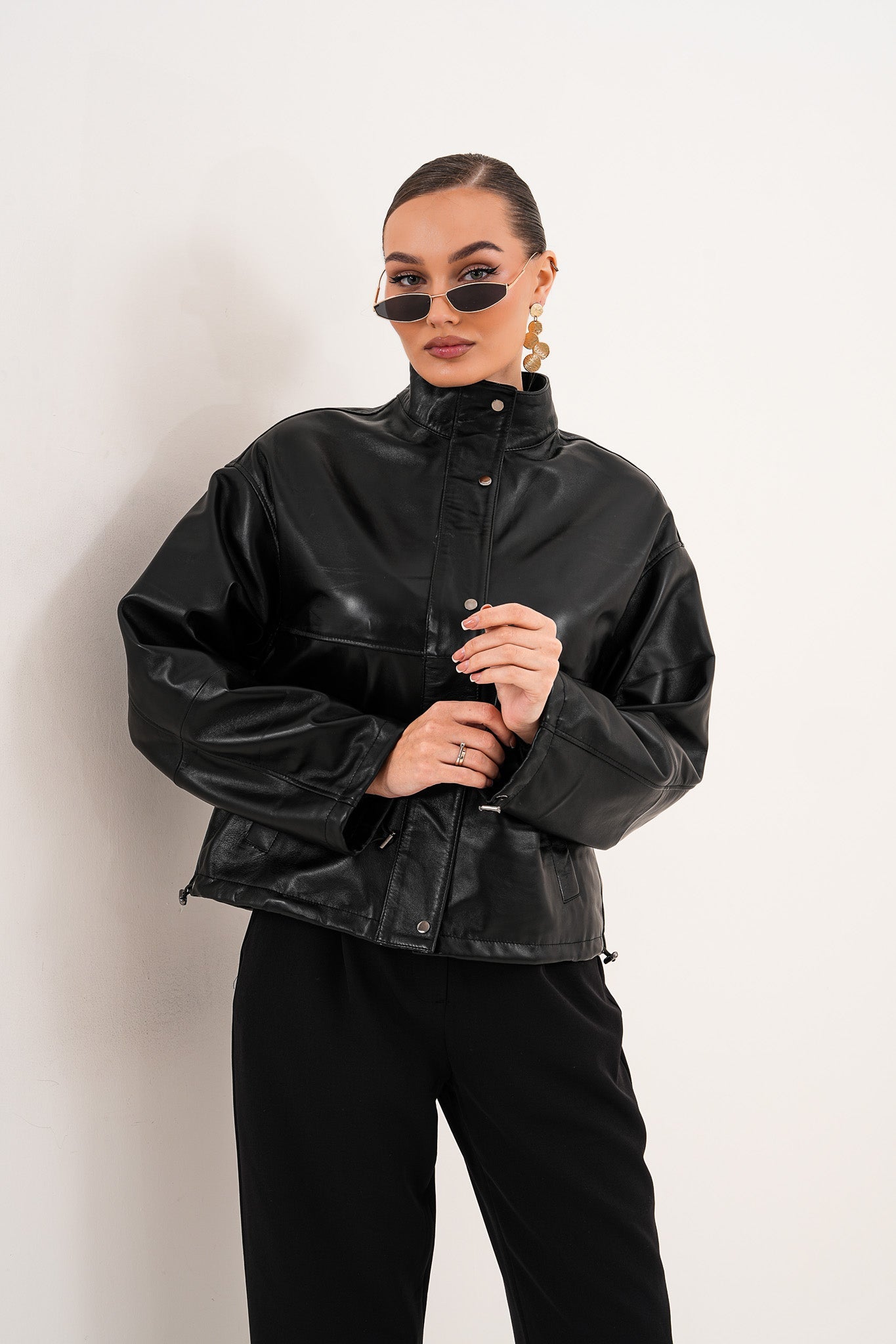 The Vesper Black Leather Jacket