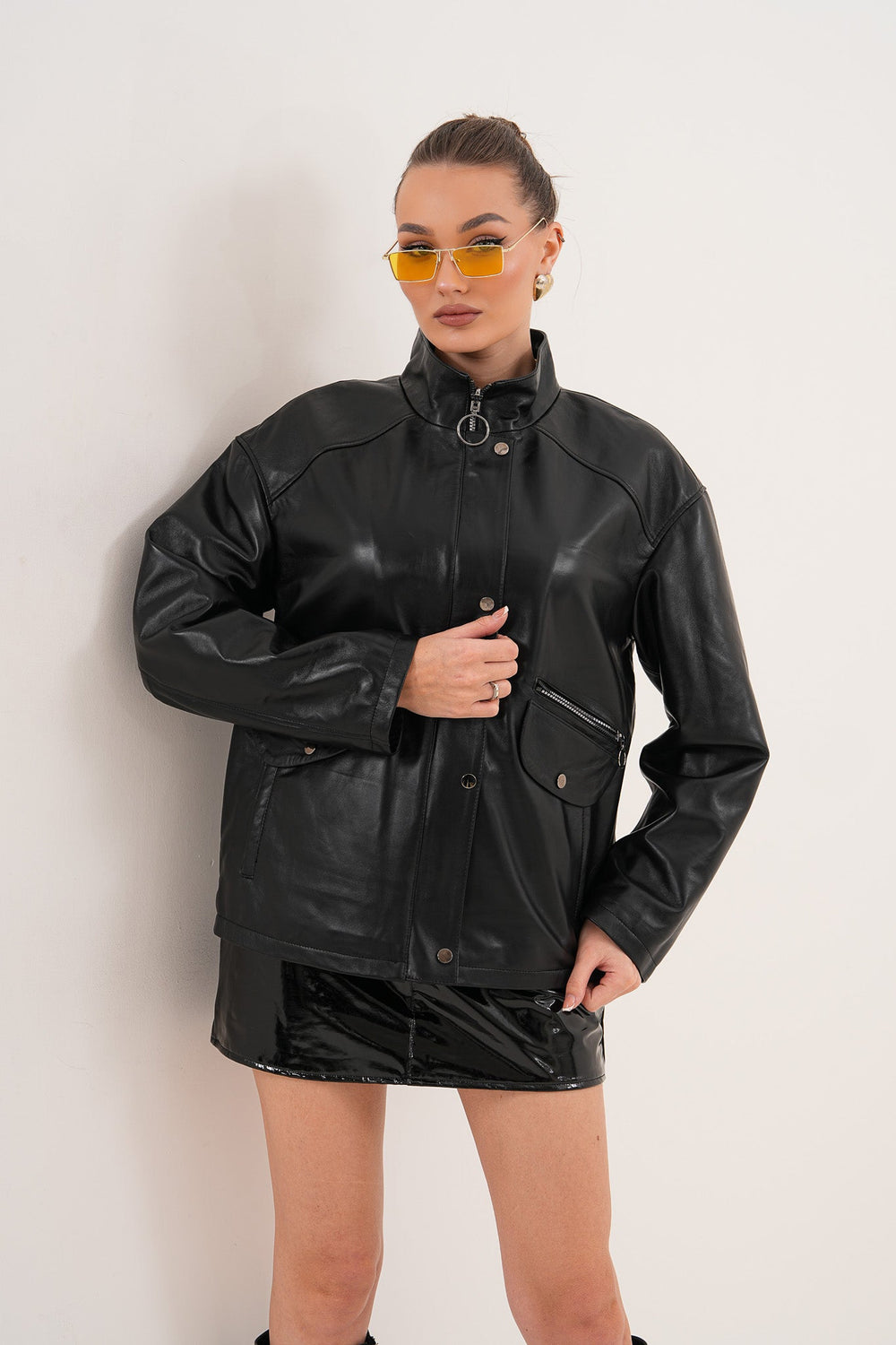 The Nox Black Leather Jacket