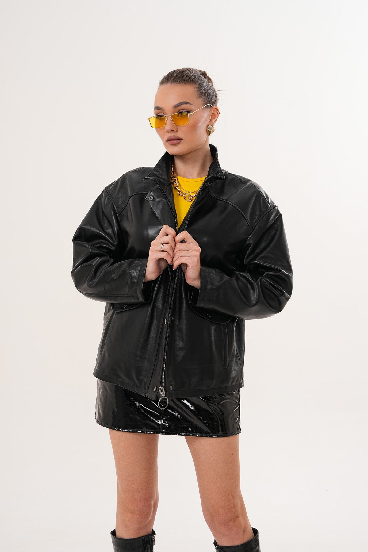 The Nox Black Leather Jacket