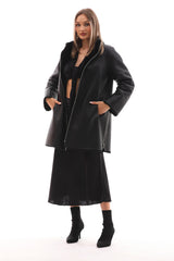 The Nyra Reversible Shearling Leather Jacket