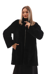 The Nyra Reversible Shearling Leather Jacket