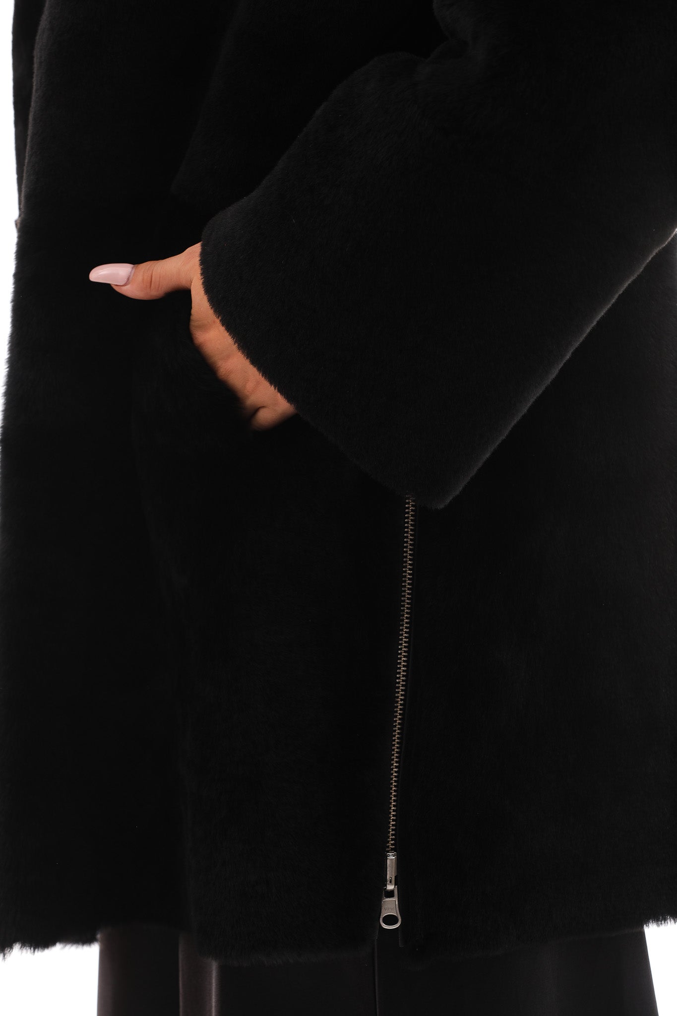 The Nyra Reversible Shearling Leather Jacket