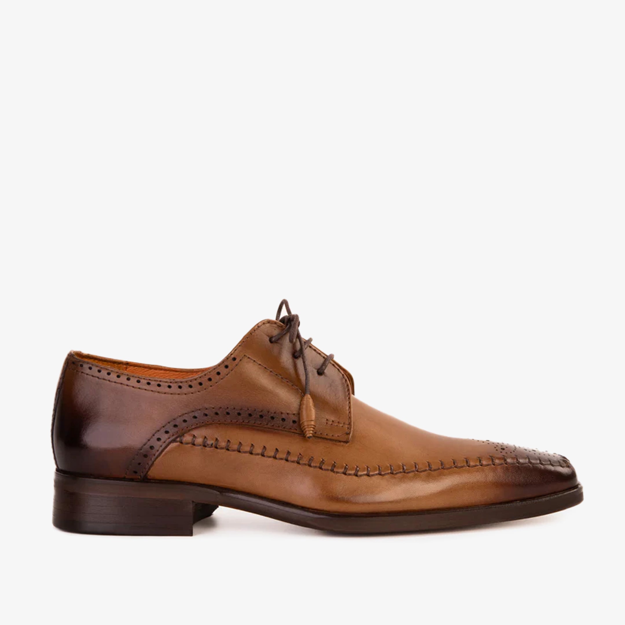 The Moon Tan Leather Derby Shoe