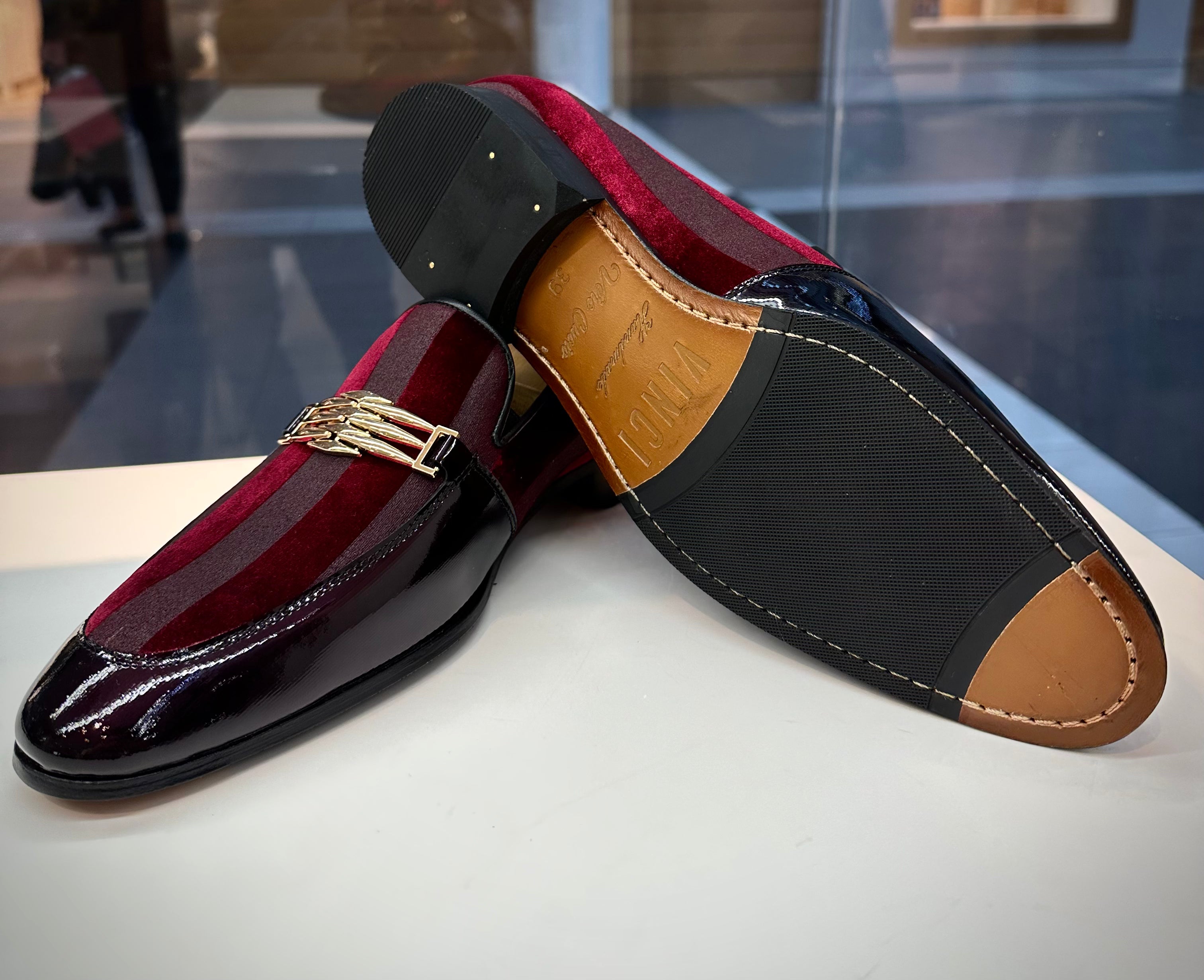 The Pontalto Leather Shoe Burgundy Bit Loafer