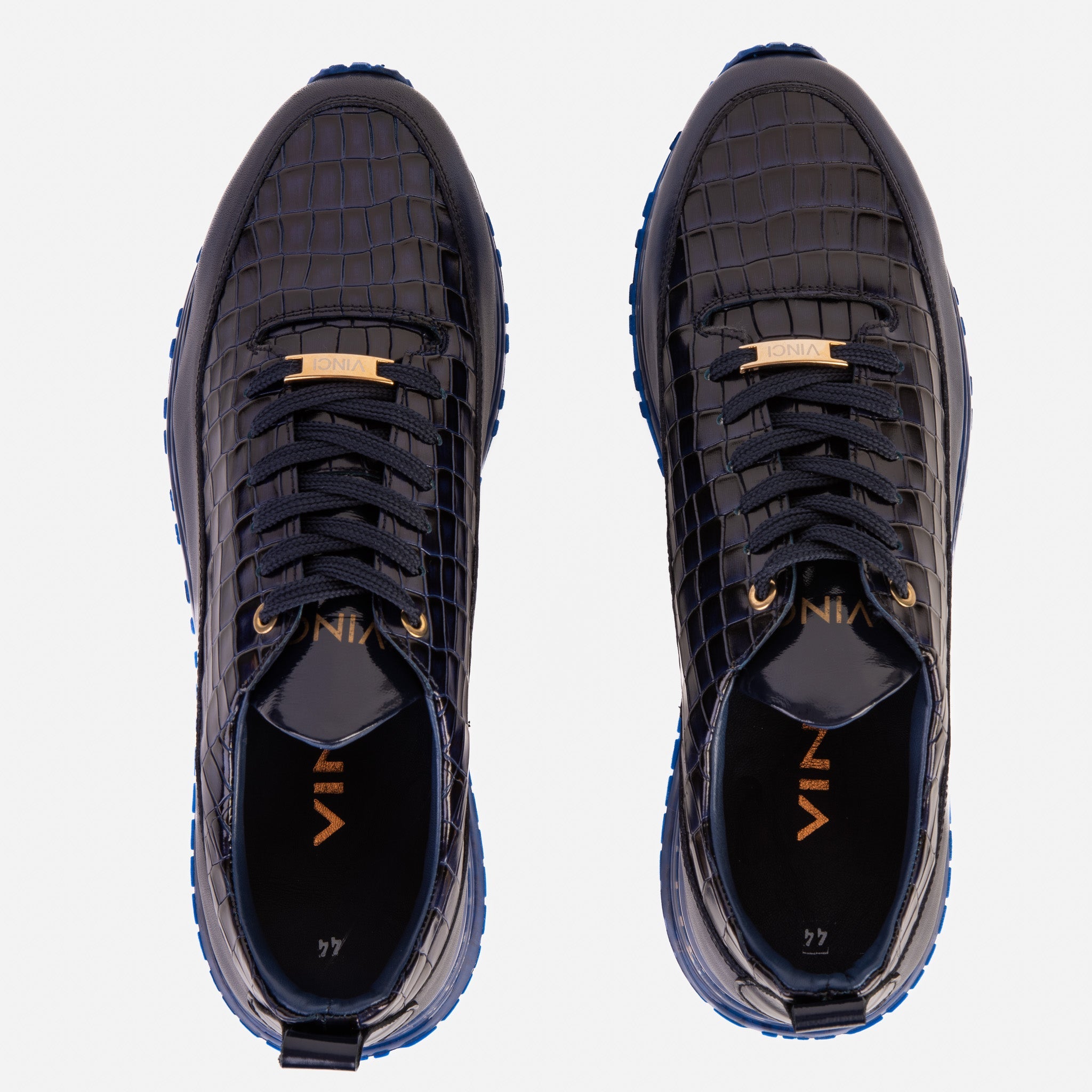 The Marseille Navy Blue Leather Sneaker