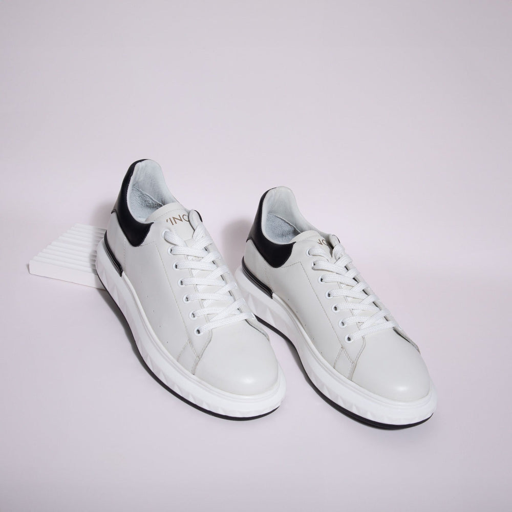 The Linq White Leather Sneaker