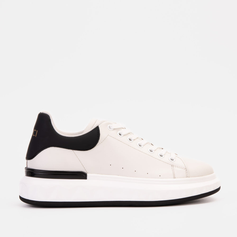 The Linq White Leather Sneaker