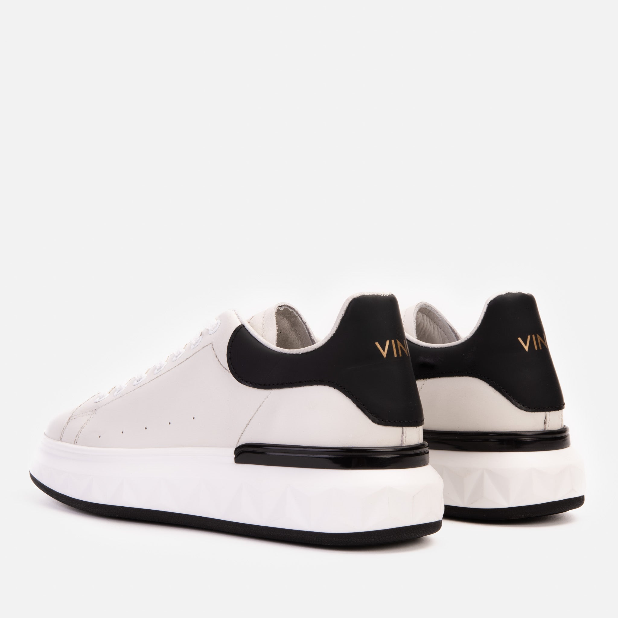 The Linq White Leather Sneaker