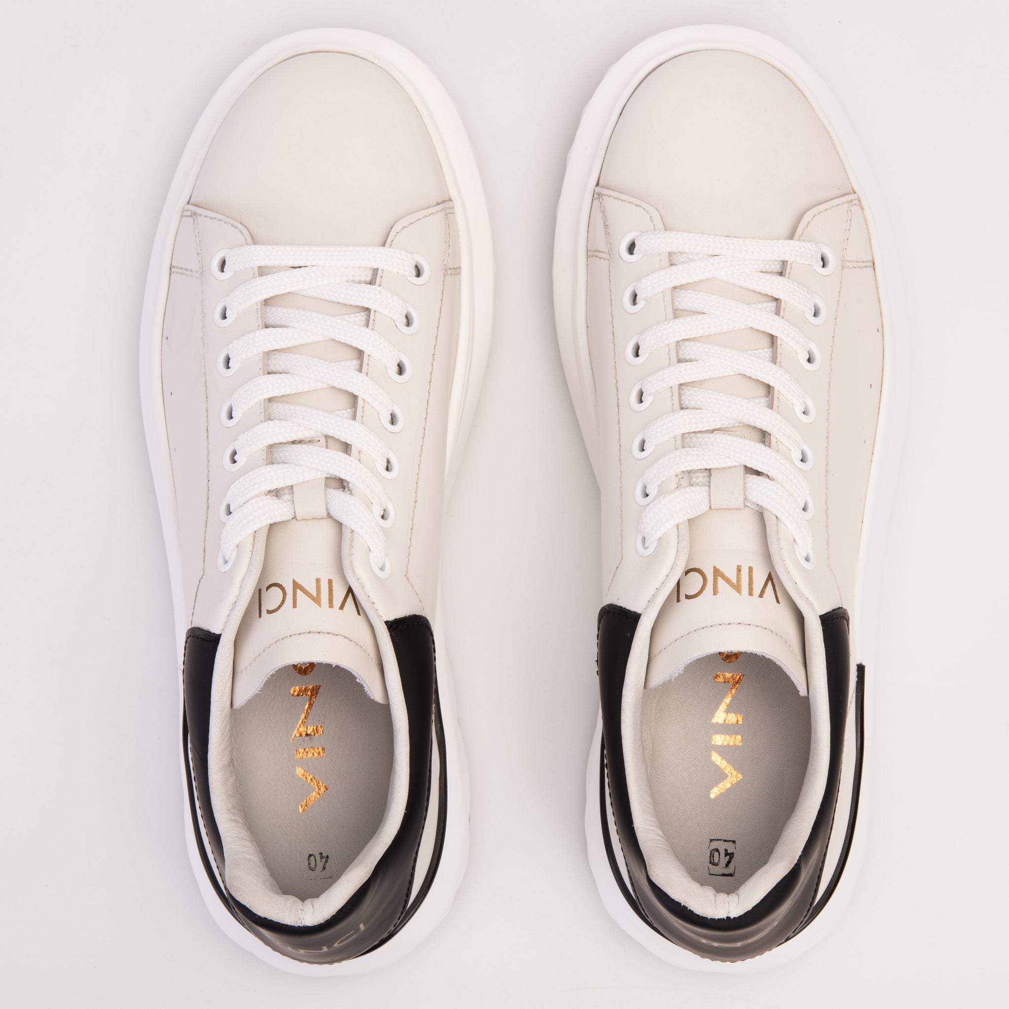 The Linq White Leather Sneaker