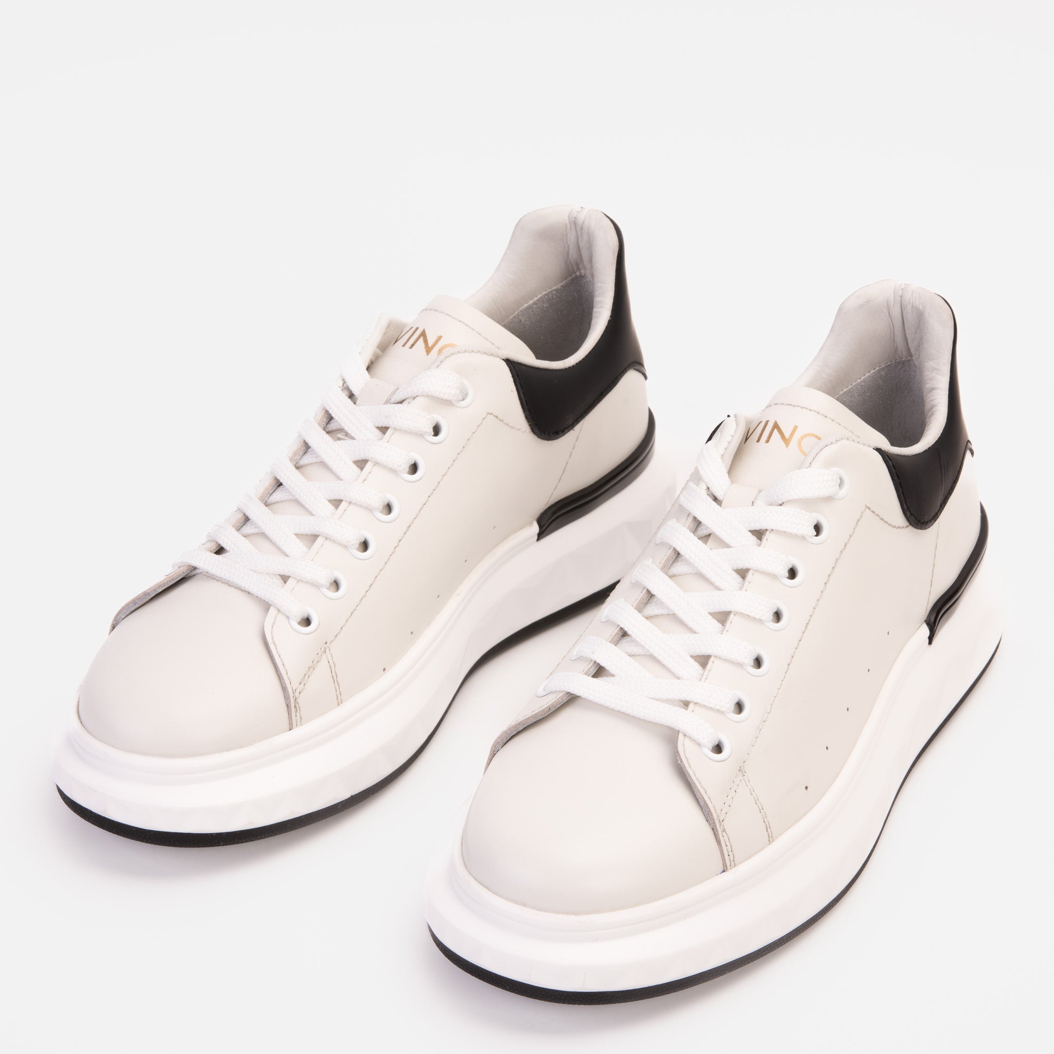 The Linq White Leather Sneaker
