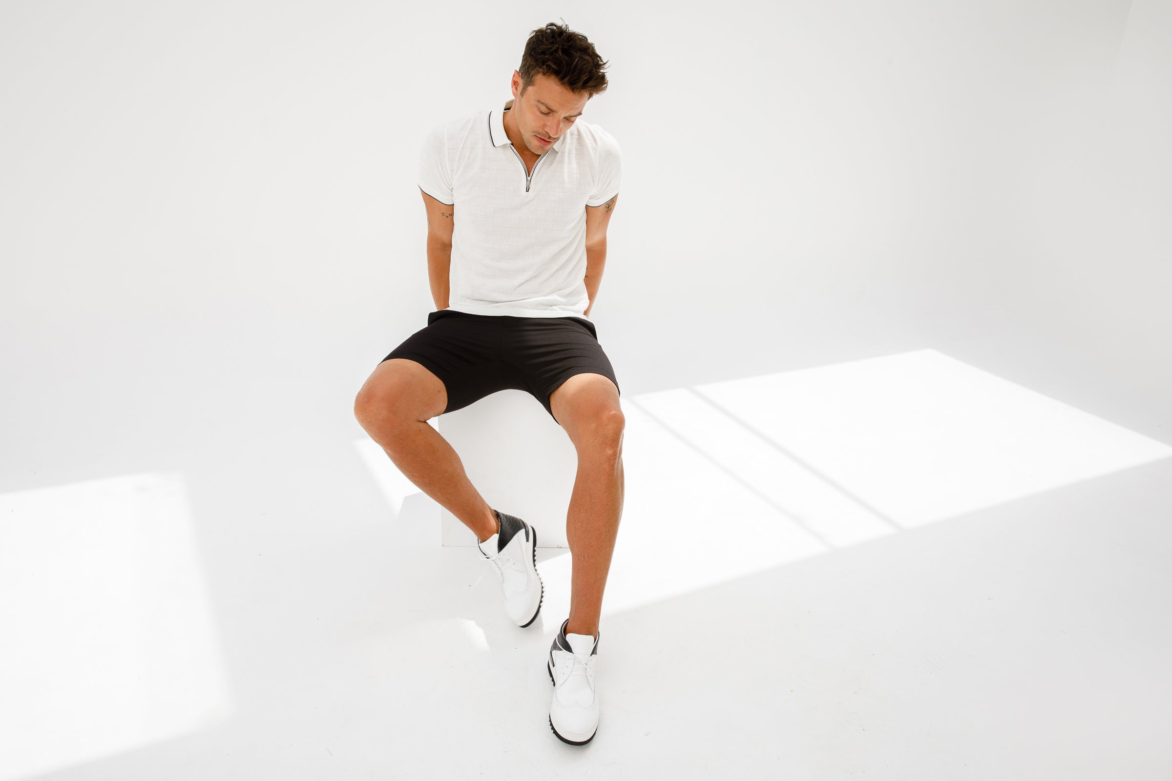 The Kagan White Wingtip Chukka Sneaker Boot