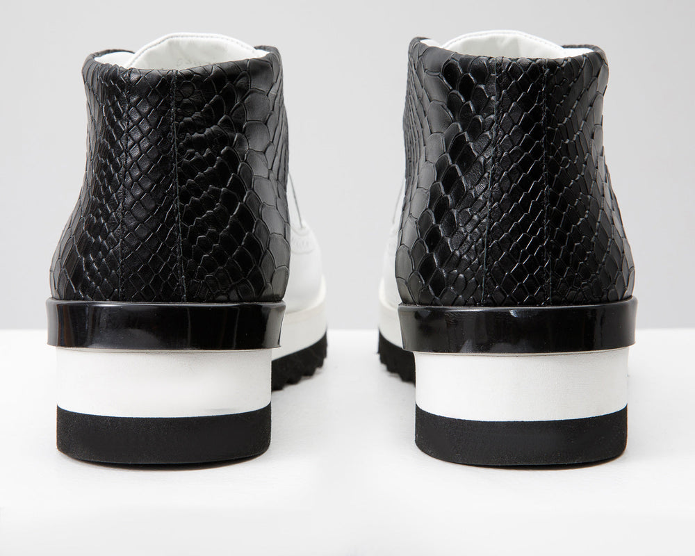 The Kagan White Wingtip Chukka Sneaker Boot