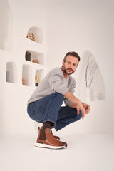 The Apex Tan Leather Chealsea Boot