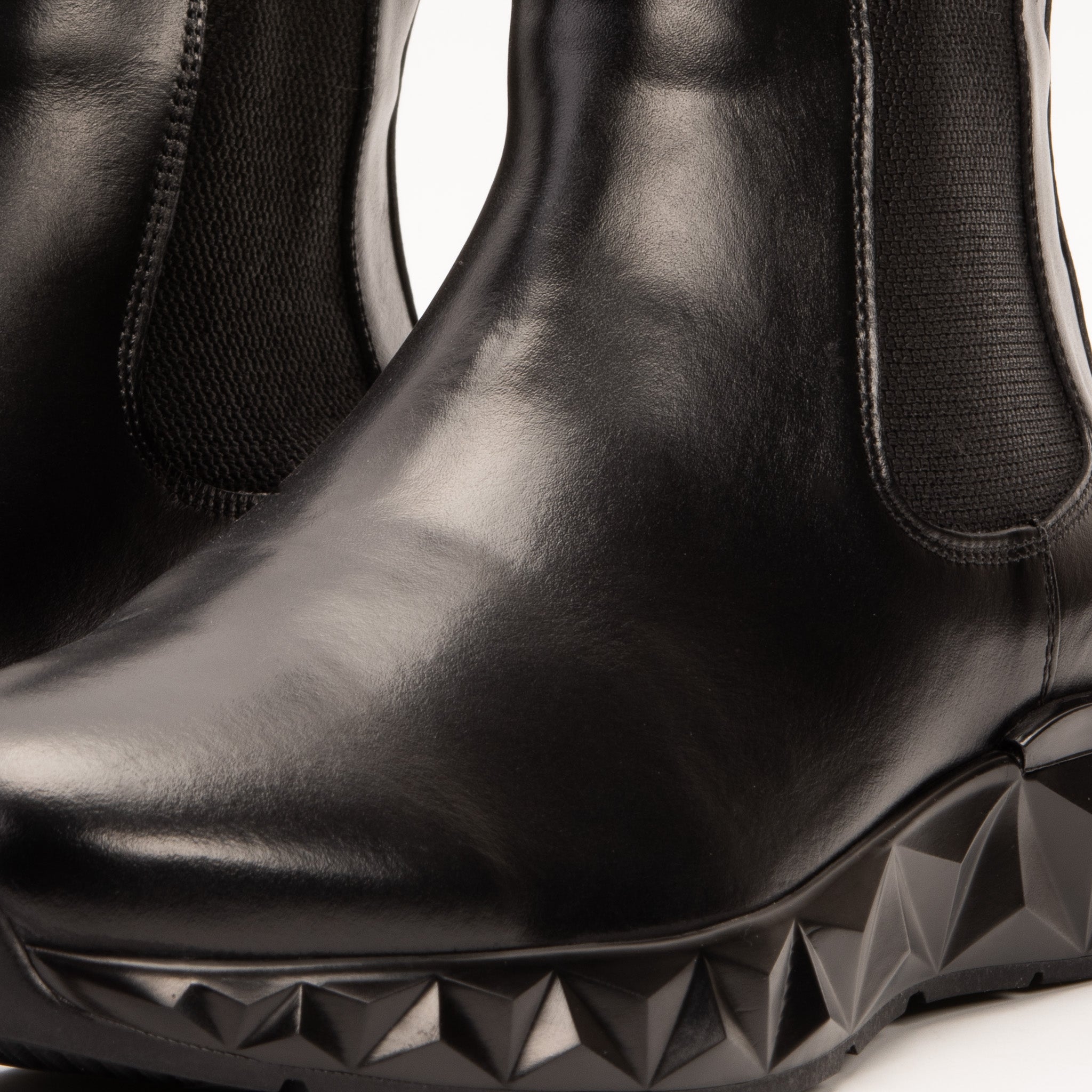 The Apex Black Leather Chelsea Boot