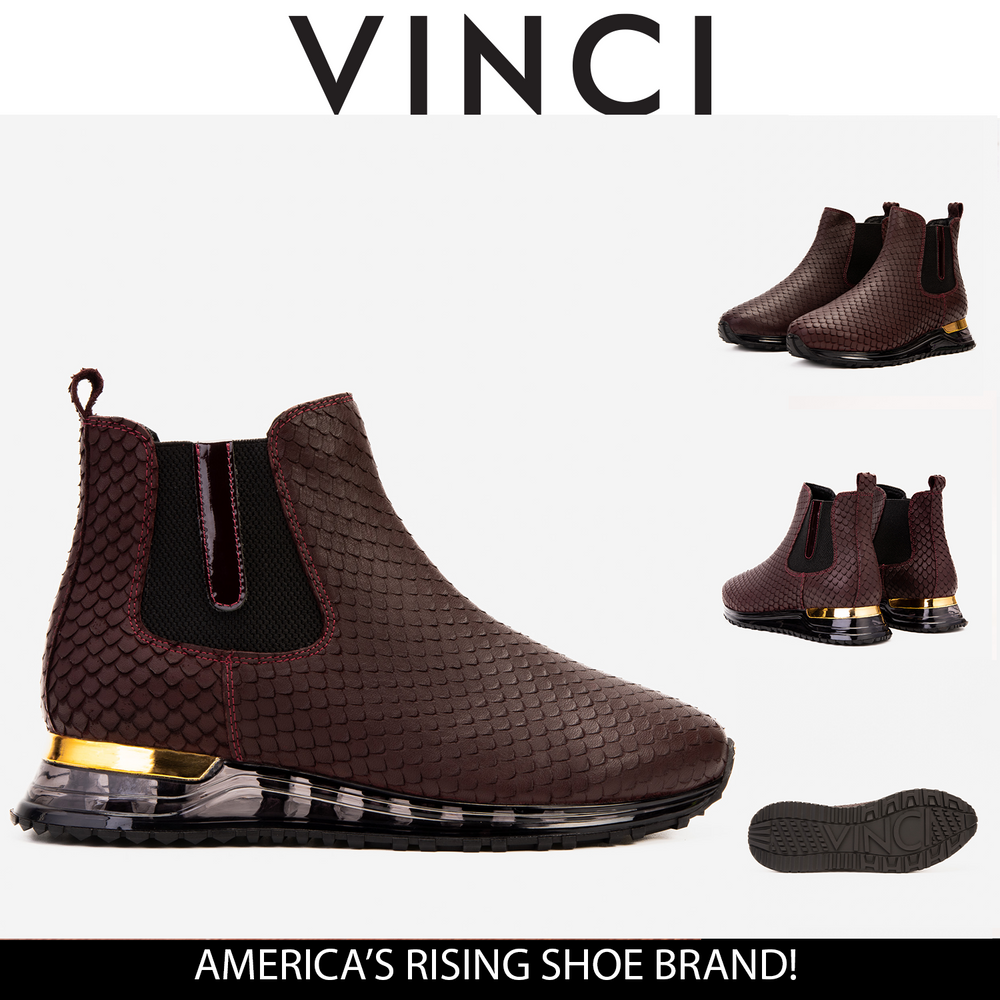 The Panther Burgundy Leather Chelsea Boot