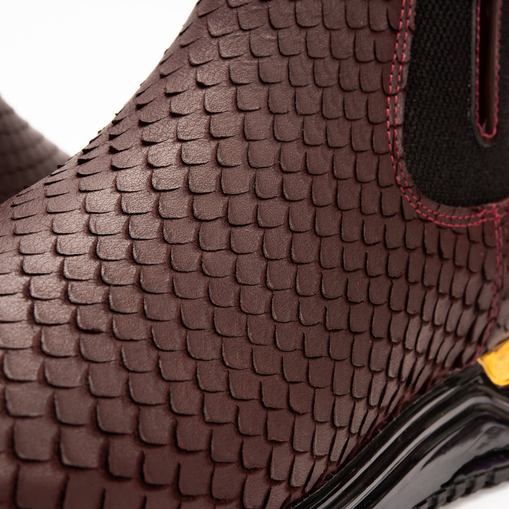 The Panther Burgundy Leather Chelsea Boot