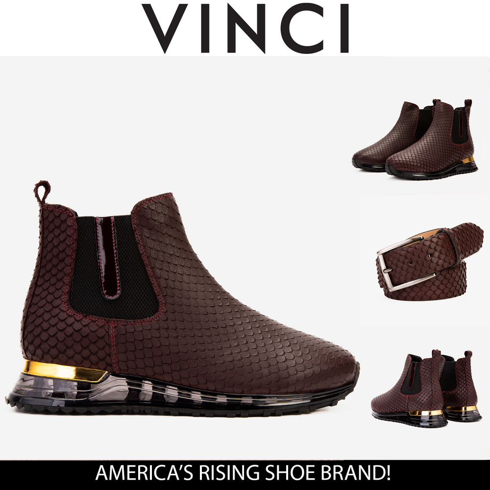 The Panther Burgundy Leather Chelsea Boot