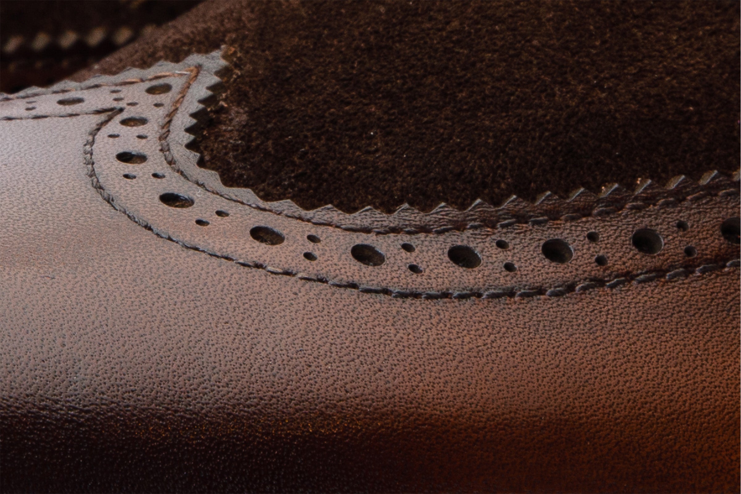 The Albus Brown Leather Suede Double Strap Monk Brogue Boot