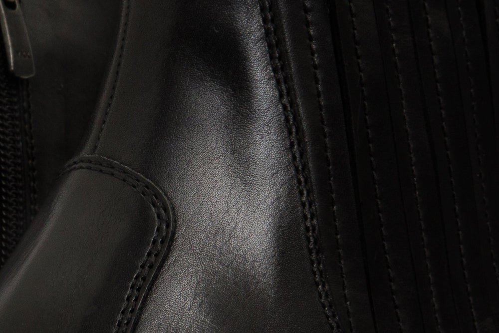 The Sorhag Black Leather Dress Boot