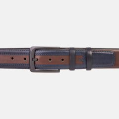 The Neiva Navy\/Brown Leather Belt