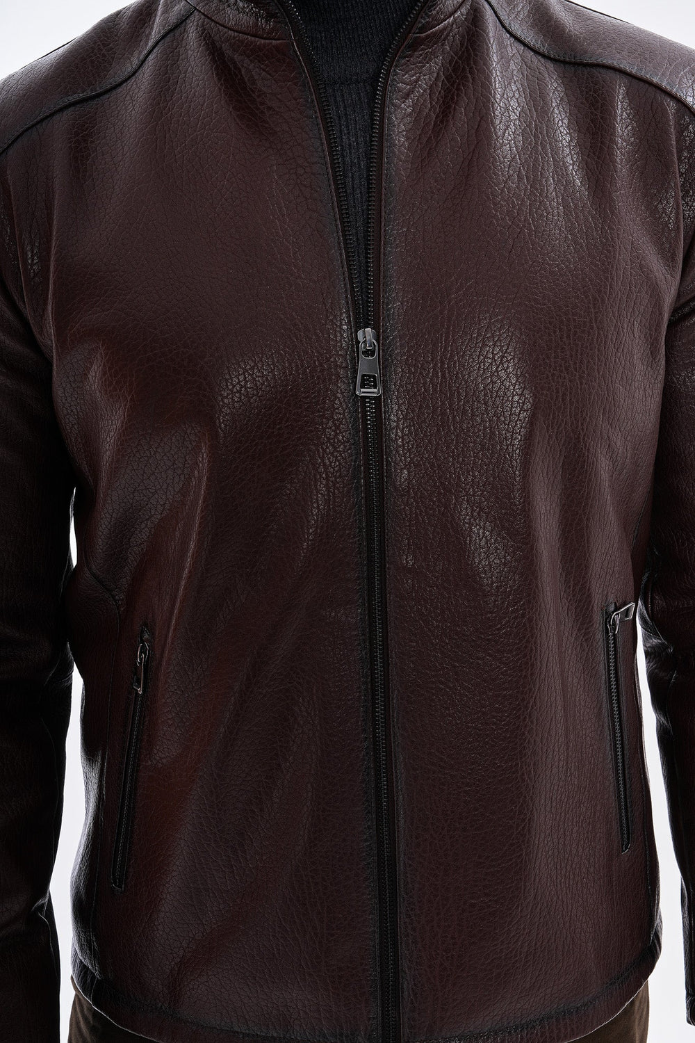 The Varden Chocolate Brown Leather Jacket