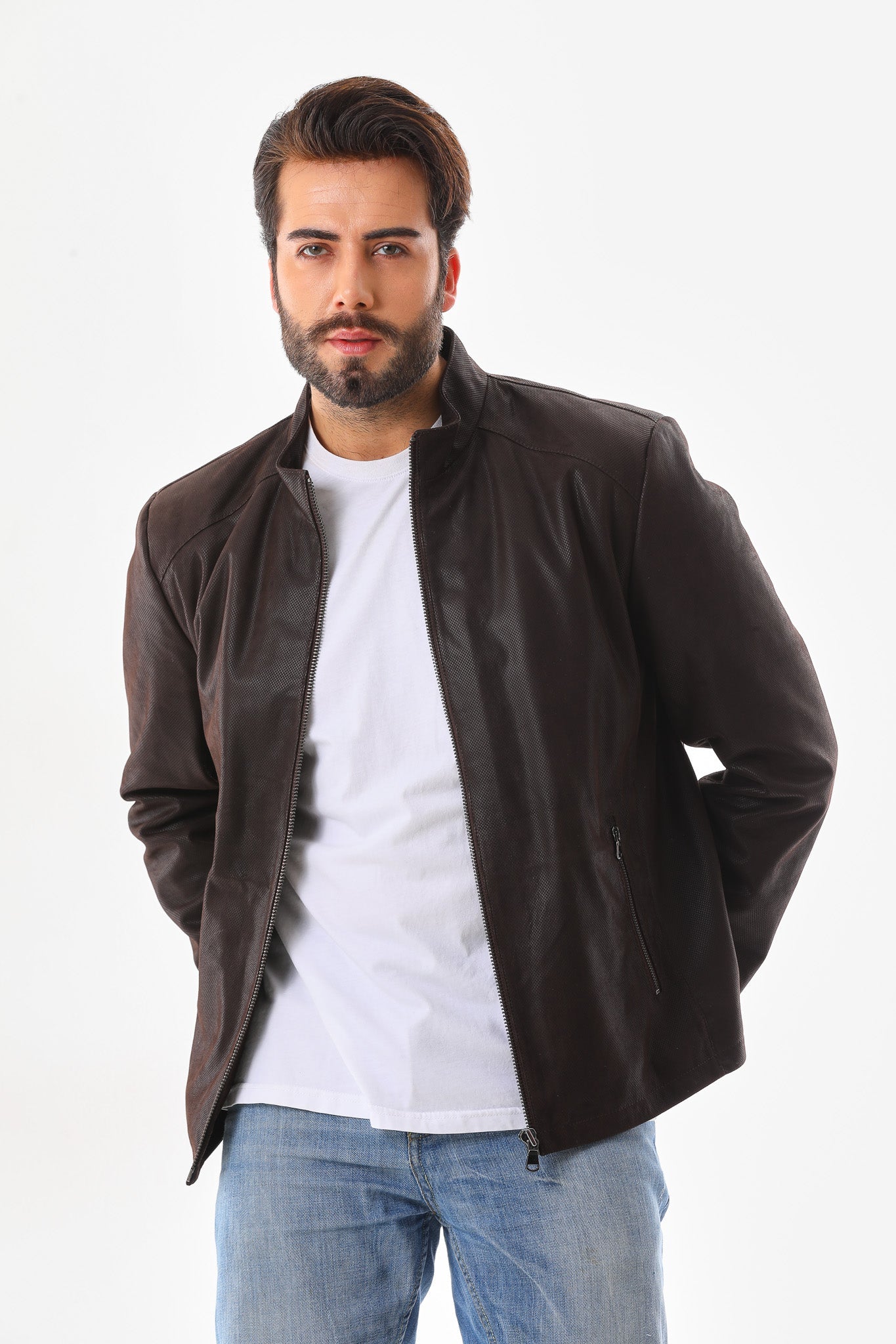 The Varden Brown Leather Jacket