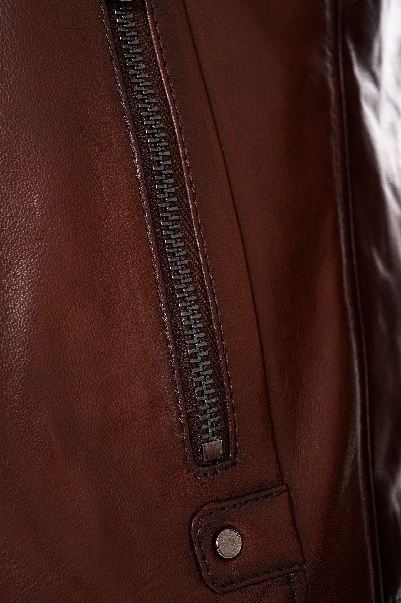 The Falcon Cognac Brown Smooth Leather Jacket