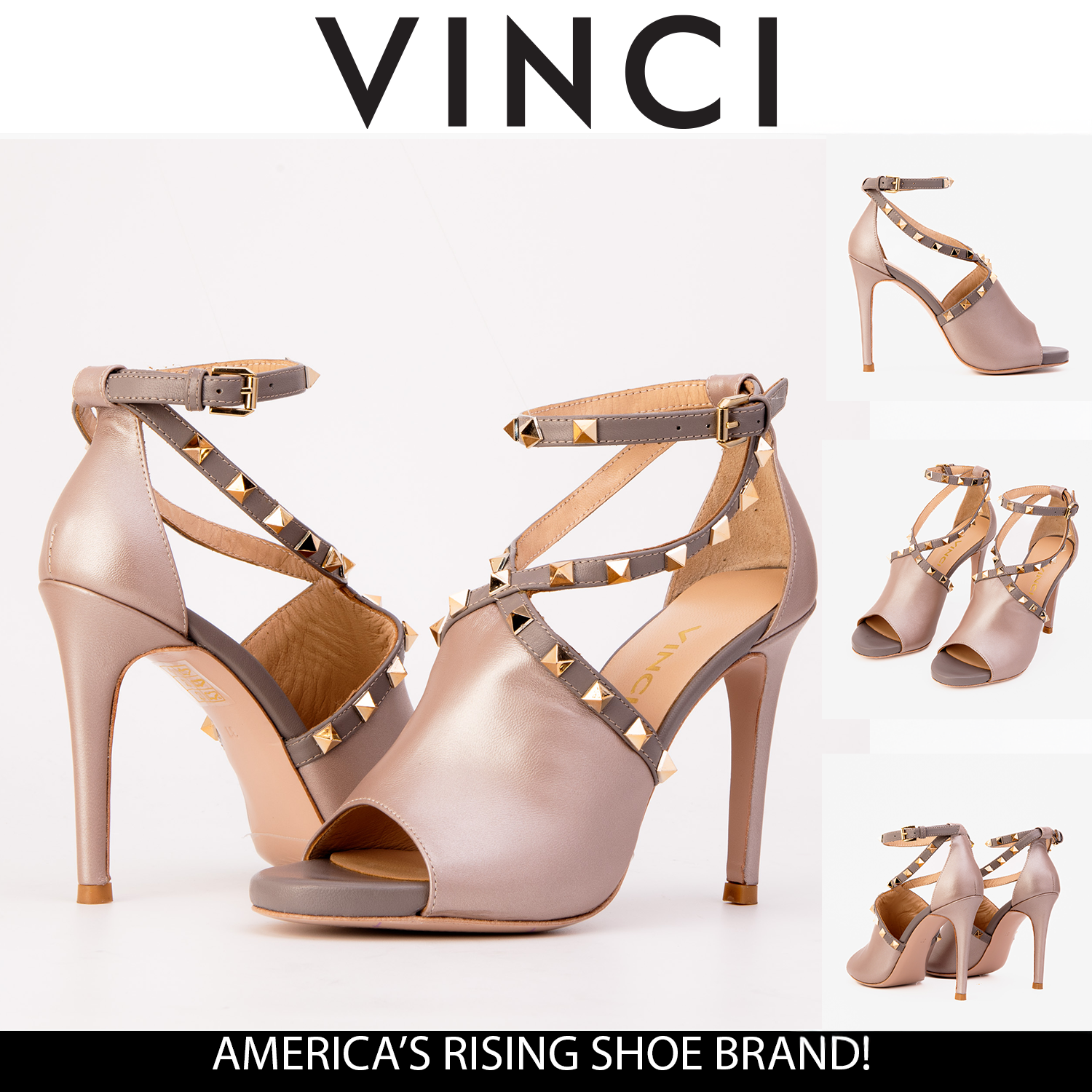 The Ribnica Beige Leather Ankle Strap Sandal