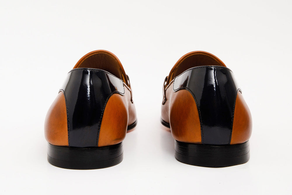 The Maratea Brown Leather shoe Bit Loafer Shoe