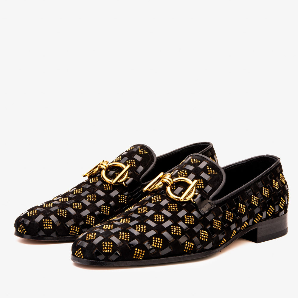 The Vicino Shoe Black Bit Dress Loafer