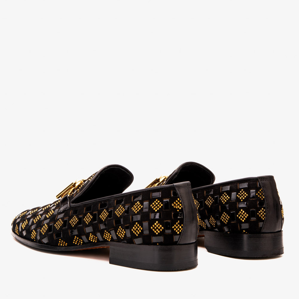 The Vicino Shoe Black Bit Dress Loafer