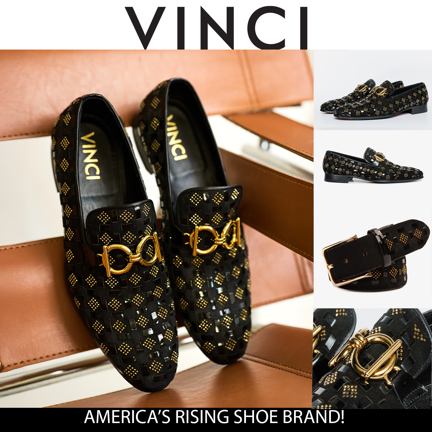 The Vicino Shoe Black Bit Dress Loafer