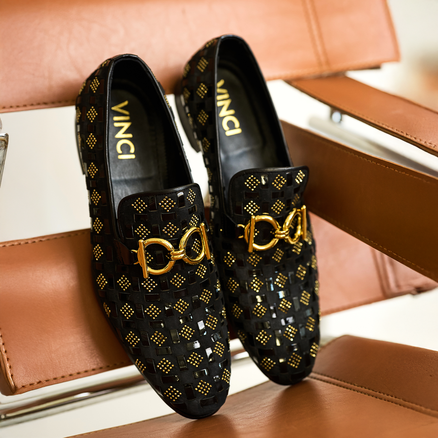 The Vicino Shoe Black Bit Dress Loafer