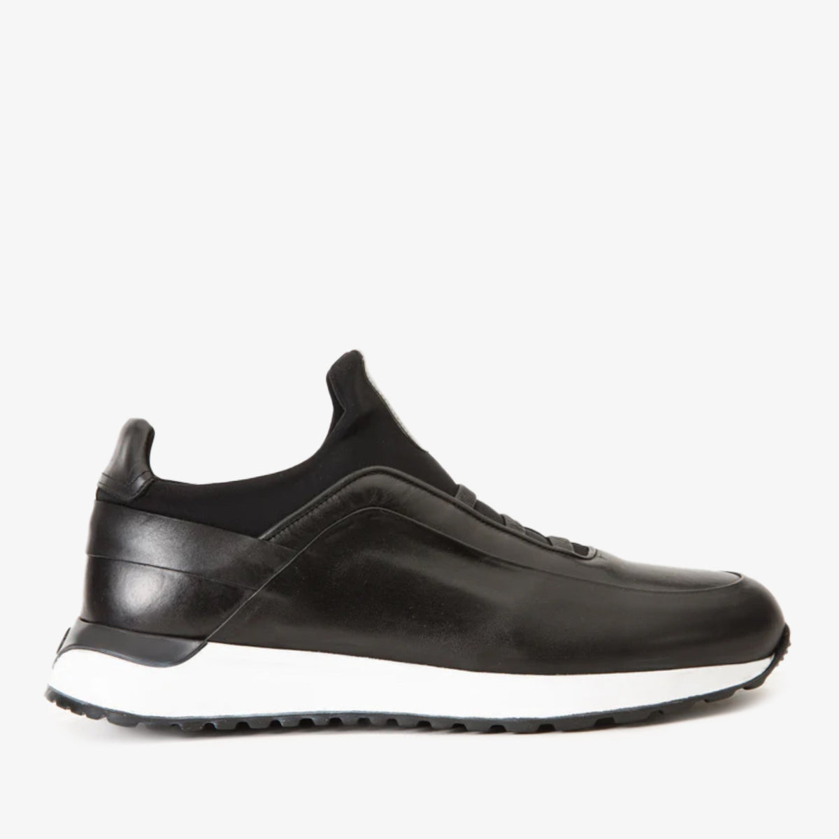 The Sonoma Black Leather Sneaker