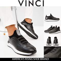 The Sonoma Black Leather Sneaker