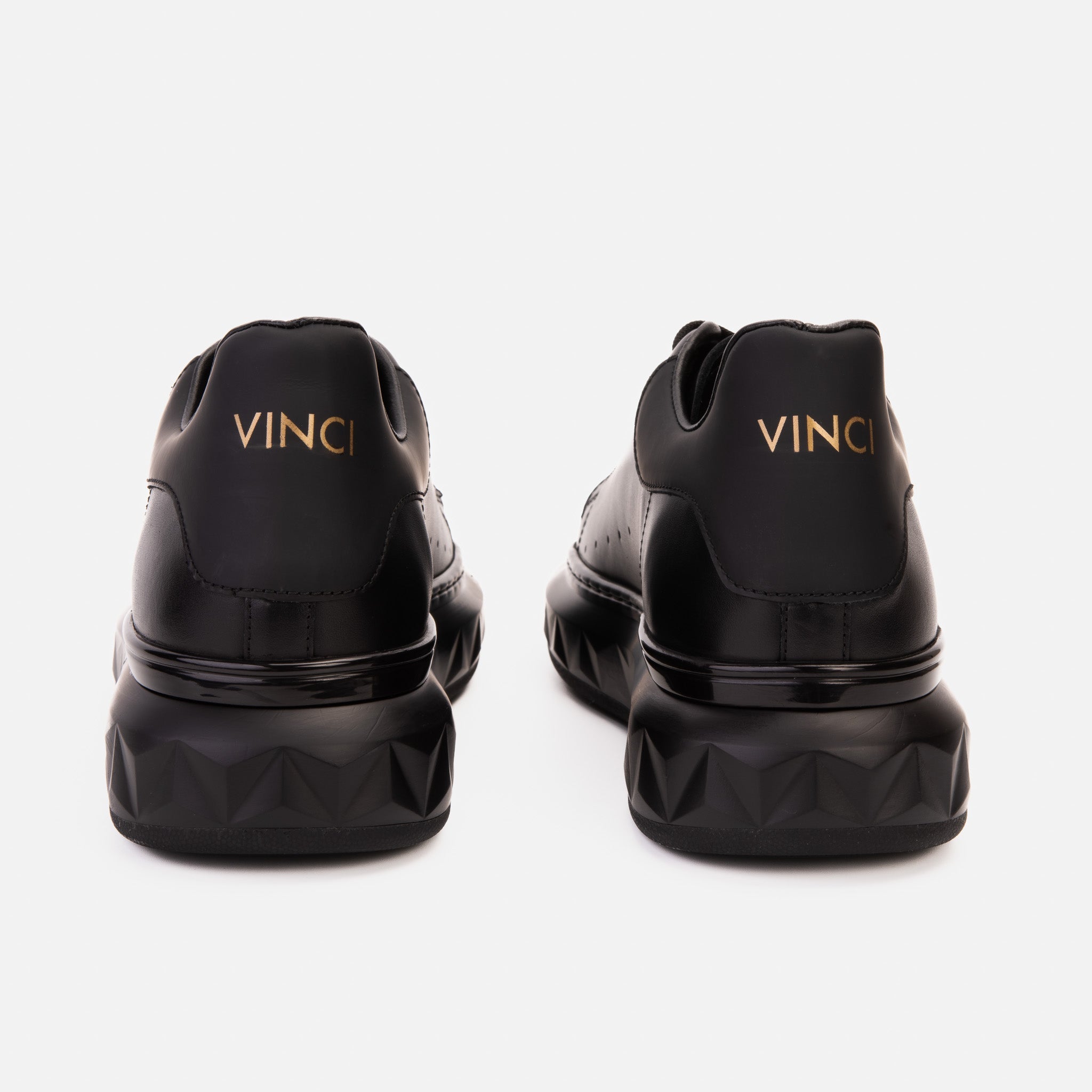 The Linq Black Leather Sneaker