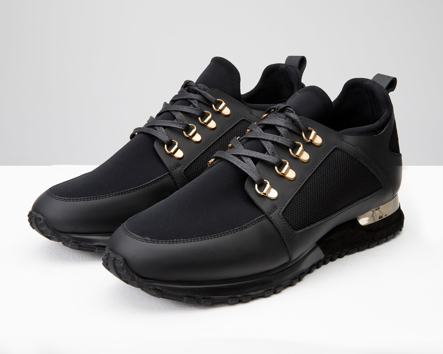 The Emir Black Leather Sneaker