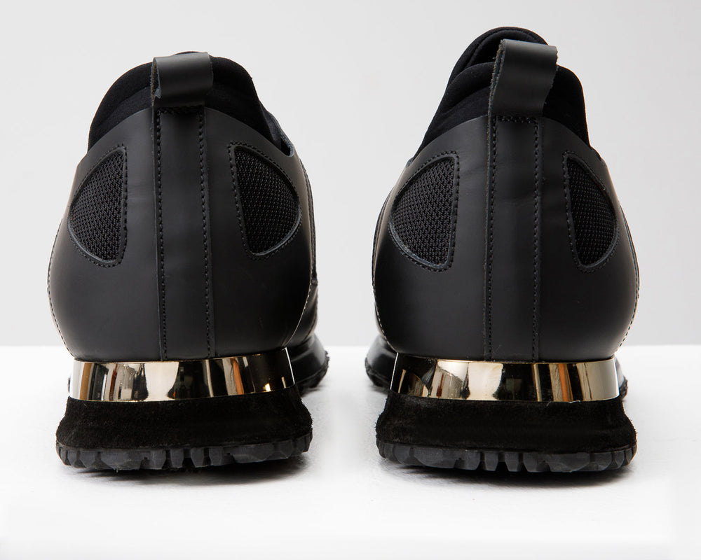The Emir Black Leather Sneaker