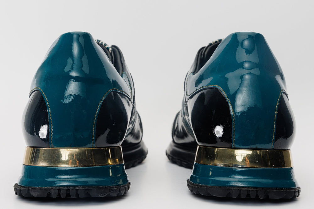 The Milano Snk Green Leather Sneaker