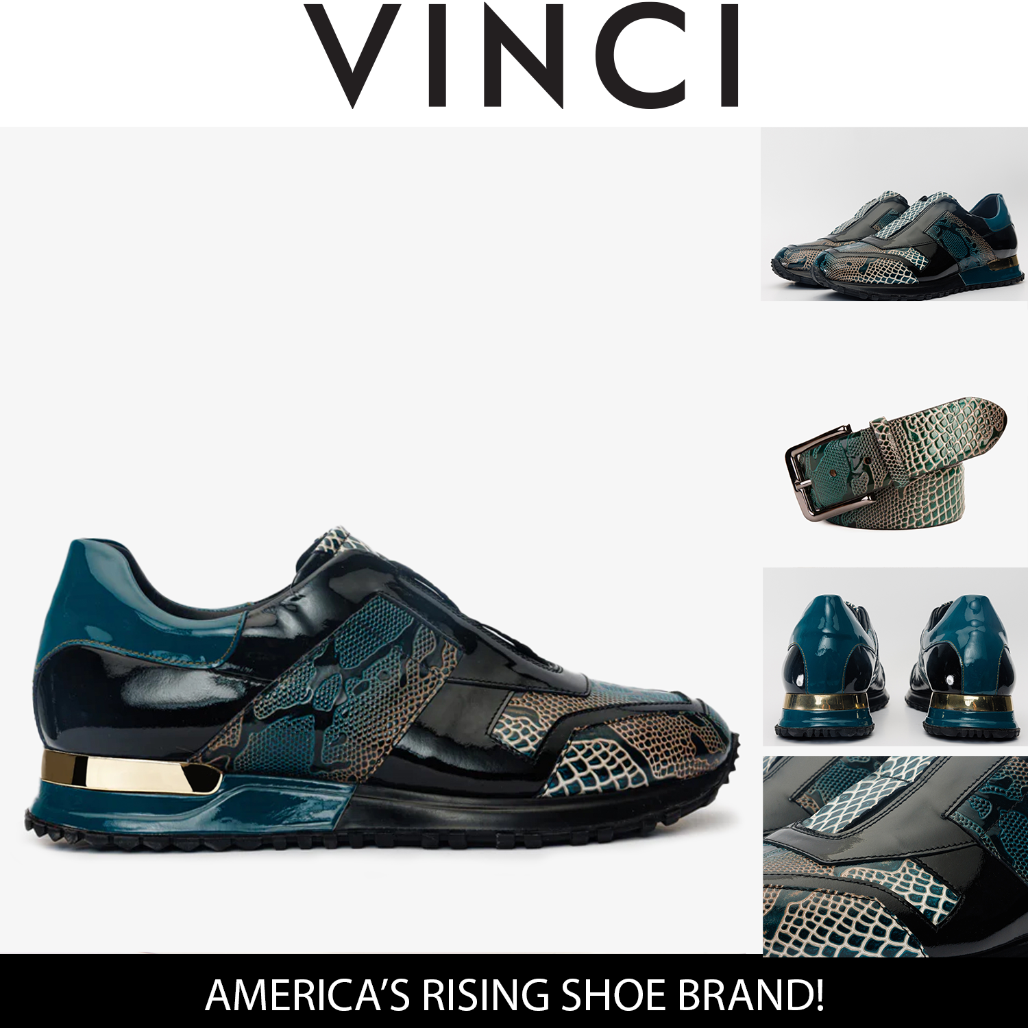 The Milano Snk Green Leather Sneaker