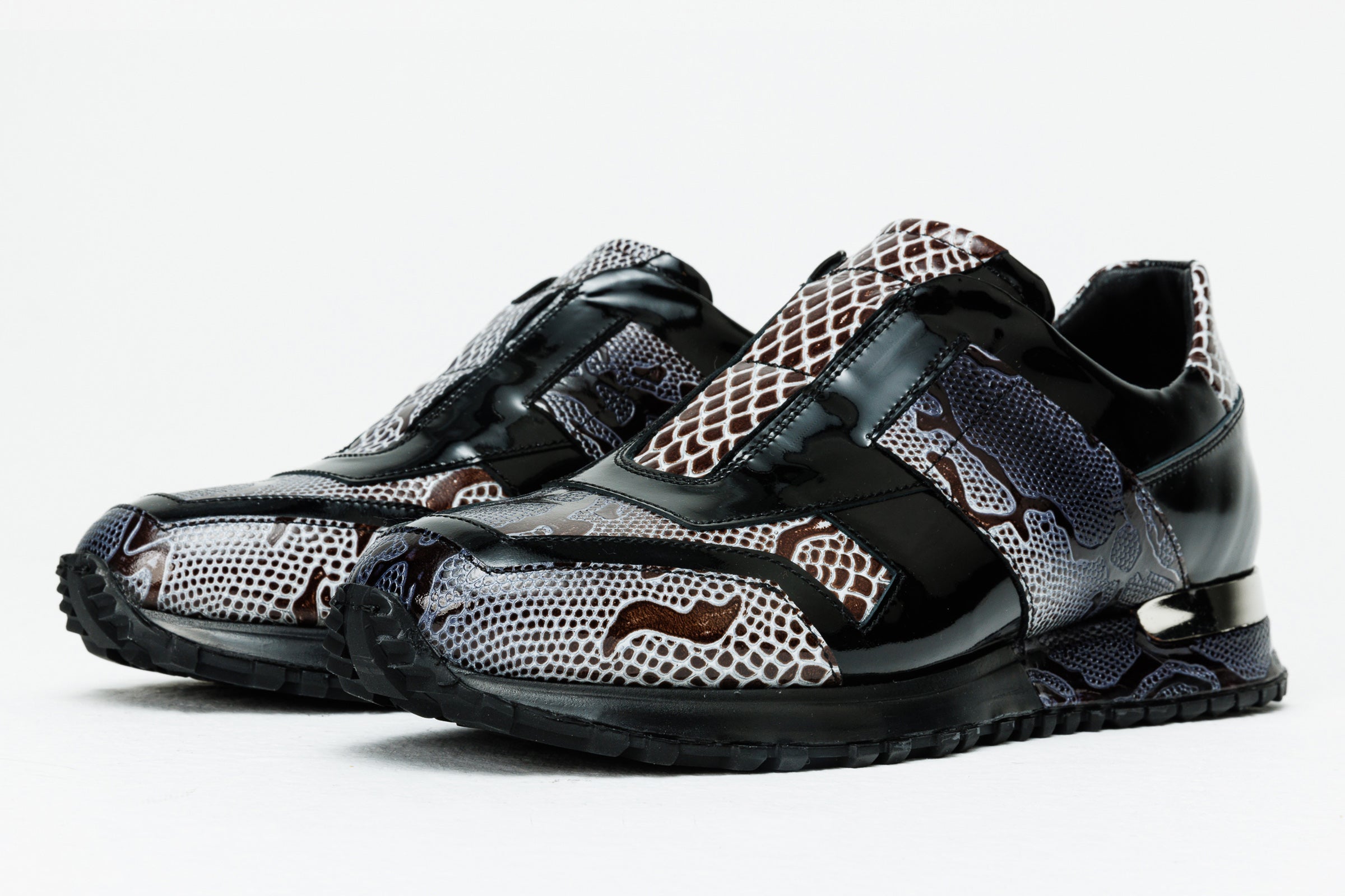 The Milano Snk Black White Leather Sneaker