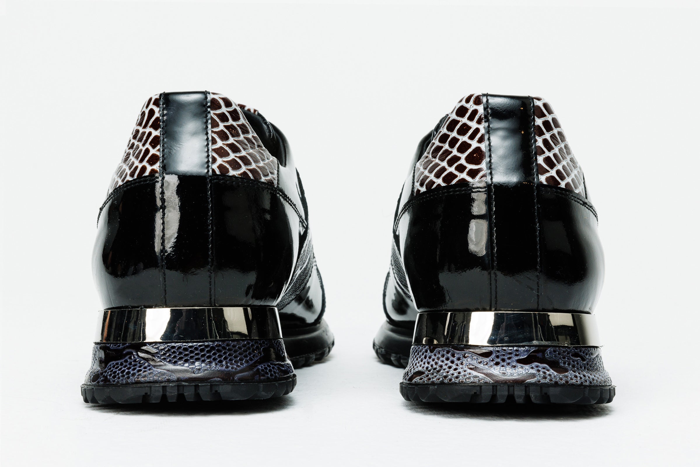 The Milano Snk Black White Leather Sneaker