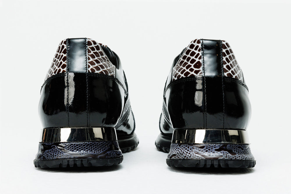 The Milano Snk Black White Leather Sneaker